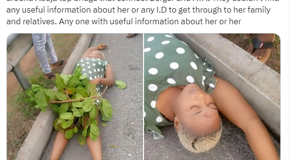 Body of young lady dumped on Abuja bridge