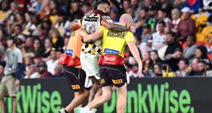 Broncos, Blues suffer injury scare as Haas hobbles off