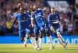 Moises Caicedo of Chelsea celebrates with Nicolas Jackson of Chelsea after scoring his team