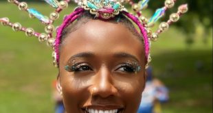 "Coconut head" Korra Obidi writes as she shares photos of herself in skimpy carnival costume