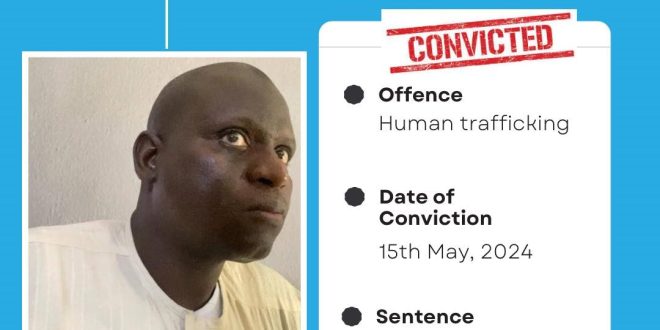 Court sentences man to 5 years imprisonment for trafficking two persons from Kano to Libya