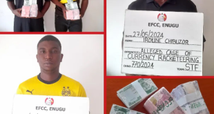 EFCC arrests two for currency racketeering in Enugu