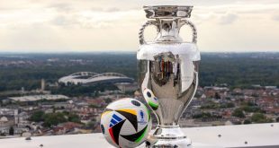 How to watch Euro 2024 live streams UEFA EURO 2024 Trophy is displayed at the city high-rise (roof terrace WOW) on May 06, 2024 in Leipzig, Germany. (Photo by Maja Hitij - UEFA/UEFA via Getty Images)