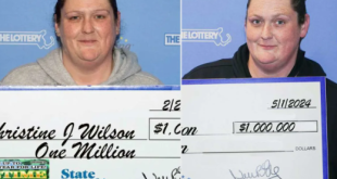 Lucky woman wins $1million lottery for the second time in 10 weeks