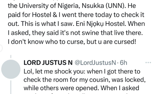 Man shares deplorable state of a hostel room in University of Nigeria Nsukka