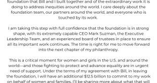 Melinda Gates resigns from Gates Foundation