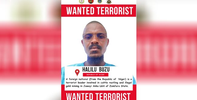 Military declares Halilu Buzu wanted for Terrorism and Illegal arms supplies