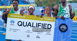 Nigerian men?s 4x400m team run fastest time in 20 years to qualify for the Paris 2024 Olympics