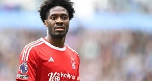 Nottingham Forest Trigger contract of Super Eagles defender Ola Aina
