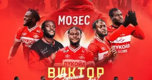 Russian club Spartak Moscow announce departure of Victor Moses