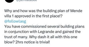 ?Thank you for giving us reasons not to invest in Lagos real estate. Start refunding legal buyers atleast - Singer Yemi Alade continues to tackle Lagos state govt