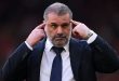 Tottenham manager Ange Postecoglou reacts during Spurs