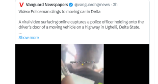 Treating a Nigerian Police officer this way by our youths should be discouraged- Delta police PRO reacts to video of its officer and a young man struggling for the steering wheel of a Benz in motion
