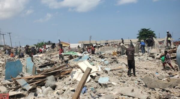Woman reportedly dies after losing N50m in Lagos market demolition