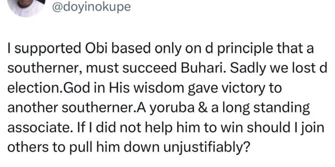 80% of those who insult, abuse, disparage and are intolerant of my views on this platform are from one ethnic nationality - Doyin Okupe
