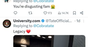 Andrew Tate receives heat for saying he could easily "f***" Taylor Swift and asking why a woman should live past 30 if she doesn