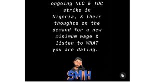 Ask your lover what he/she thinks about the NLC & TUC strike and then listen to what you are dating - Actor Alex Ekubbo tells unmarried couples
