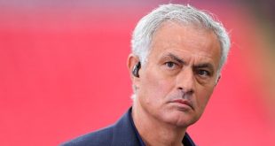 Former Chelsea manager Jose Mourinho at Wembley working on TNT for the Champions League final between Real Madrid and Borussia Dortmund in June 2024.