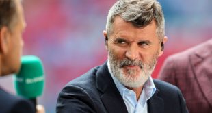ITV Euro 2024 Ex- Manchester United skipper Roy Keane is seen presenting for ITV during the Emirates FA Cup Final match between Manchester City and Manchester United at Wembley Stadium on May 25, 2024 in London, England. (Photo by Robin Jones/Getty Images)
