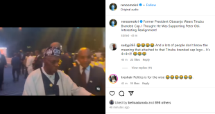 I thought he was supporting Peter Obi - Reno Omokri reacts to trending video of Obasanjo rocking cap with Tinubu