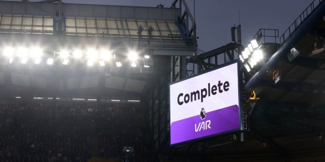 VAR in operation in the Premier League
