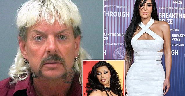 Kim Kardashian slammed by jailed Tiger King Joe Exotic for ignoring his pleas for help in fighting for his release�from�prison