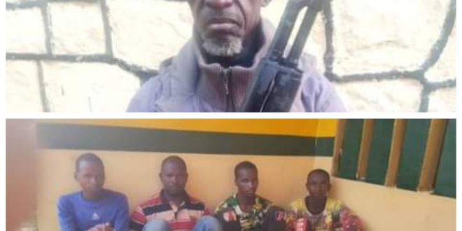 Police arrest three notorious kidnappers and 70-year-old suspected bandit