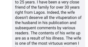 Update: My father has been suffering from bipolar disorder for 26 years - Veteran Nigerian journalist
