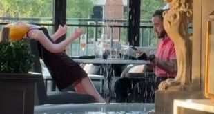 Waitress fired for posting viral video of man dining with a sex doll