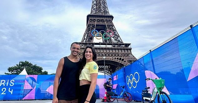 Brazilian swimmer banished from Olympic Games after sneaking out of the Village to go on a night out in Paris with her boyfriend