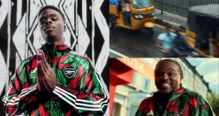Bukayo Saka and Kanu model Lagos-themed Arsenal away jersey for the 2024/25 season