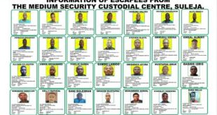 Correctional Service releases biometric information on 31 fleeing inmates