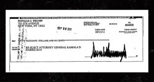 Donald Trump once donated money to Kamala Harris