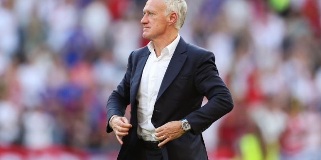 France Euro 2024 squad Didier Deschamps, Head Coach of France, looks on during the UEFA EURO 2024 group stage match between France and Poland at Football Stadium Dortmund on June 25, 2024 in Dortmund, Germany. (Photo by Matt McNulty - UEFA/UEFA via Getty Images)