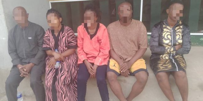 Five arrested for child trafficking in Lagos