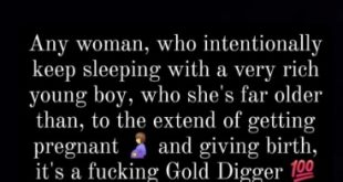 Gold digger - Davido?s aide, Isreal DMW shades an older woman who ?sleeps with a rich young boy?