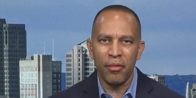 Hakeem Jeffries talks about Biden and the Democratic Party.