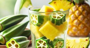 Here's an easier way to drink okra water infused with pineapple