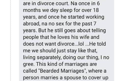 I and my husband had s3x once every 6 months for 18 years - Divorce-seeking Nigerian woman opens up about her