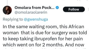 "I?d rather take a flight to Nigeria to get treated if I fall sick" UK-based Nigerian woman says as she shares unfortunate experience in a UK hospital