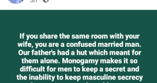 If you share the same room with your wife, you are a confused married man - Nigerian man says