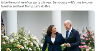 Joe Biden endorses Kamala Harris after dropping out of the 2024 presidential�race