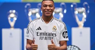 Real Madrid new signing, Kylian Mbappe is unveiled at Estadio Santiago Bernabeu on July 16, 2024 in Madrid, Spain (Photo by Diego Souto/Getty Images) Erling Haaland Manchester City