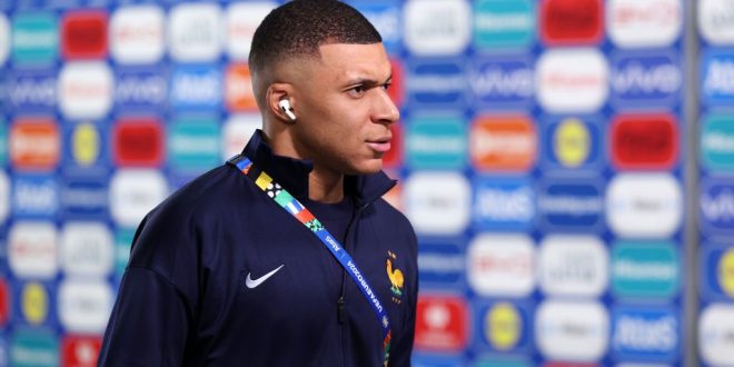 Kylian Mbappe of France arrives at the stadium prior to during the UEFA EURO 2024 Semi-Final match between Spain and France at Munich Football Arena on July 09, 2024 in Munich, Germany. (Photo by Joosep Martinson - UEFA/UEFA via Getty Images) Amazon Prime Day