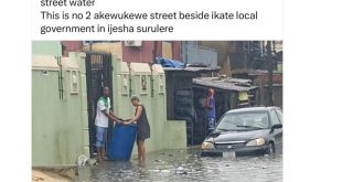Lagos state Commissioner for Environment vows to take action against two persons caught on tape allegedly throwing trash into flood water