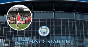 A general view of the outside of the Etihad Stadium, home of Manchester City FC on March 24, 2021 in Manchester, United Kingdom. (Photo by Visionhaus/Getty Images) Arsenal
