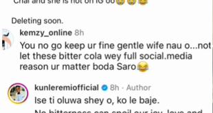 ?No bitterness can spoil our joy and laughter?- Actor Kunle Remi replies Instagram user who appealed to him to take his marriage off social media