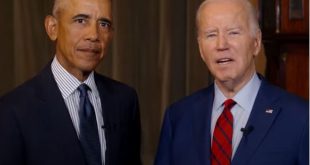 Obama and Biden talk about protecting Obamacare.