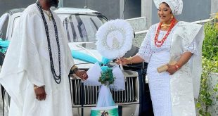 Photos from the traditional wedding of actress Omoborty