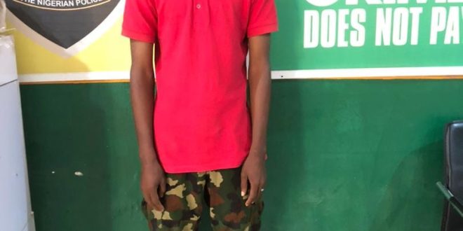 Police arrest fake soldier in Bauchi